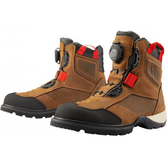 Motorradschuhe ICON Stormhawk Waterproof Boot Brown Motorradschuhe ICON Stormhawk Waterproof Boot Brown