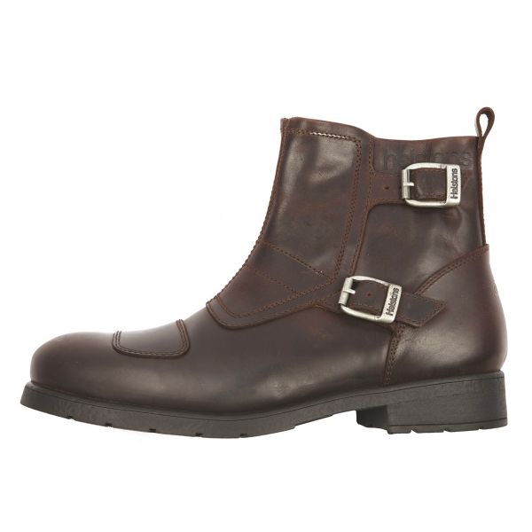 Motorradschuhe Helstons Trail Leather Split Brown