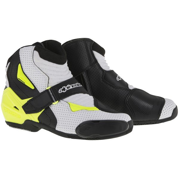 Stiefeletten Alpinestars SMX-1 R Vented Black White Yellow Fluo