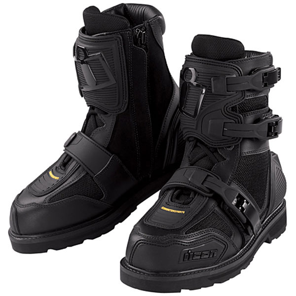 Motorradschuhe ICON Field Armor Black