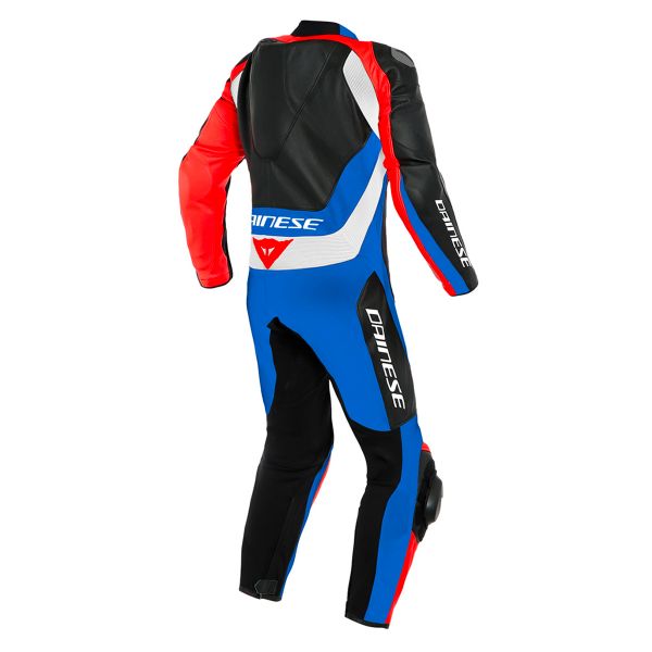 Dainese Assen 2 1PC Perf Black Light Blue Fluo Red