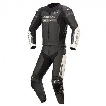 Motorrad-Lederkombi Alpinestars GP Force Chaser 2 PC Black White