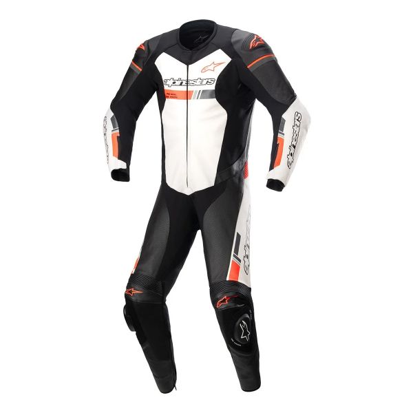 Motorrad-Lederkombi Alpinestars GP Force Chaser Black White Red Fluo Motorrad-Lederkombi Alpinestars GP Force Chaser Black White Red Fluo