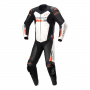 Motorrad-Lederkombi Alpinestars GP Force Chaser Black White Red Fluo