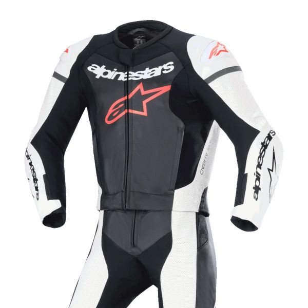 Alpinestars GP Force Lurv 2PC Black White Red Fluo