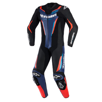 Motorrad-Lederkombi Alpinestars GP Force V2 Leather Suit 1PC Black Blue Red Fluo Motorrad-Lederkombi Alpinestars GP Force V2 Leather Suit 1PC Black Blue Red Fluo