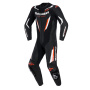 Motorrad-Lederkombi Alpinestars GP Force V2 Leather Suit 1PC Black White Red Fluo