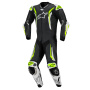 Motorrad-Lederkombi Alpinestars GP Tech V5 1 PC Leather Suit Black White Yellow Fluo