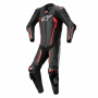 Motorrad-Lederkombi Alpinestars Missile V2 1PC Suit Black Red Fluo
