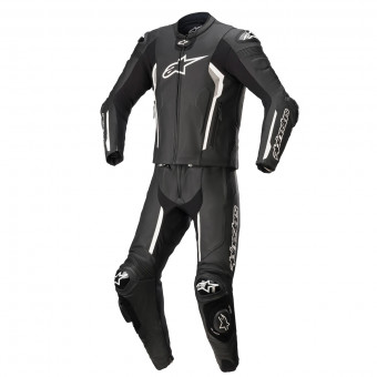 Motorrad-Lederkombi Alpinestars Missile V2 2PC Suit Black White