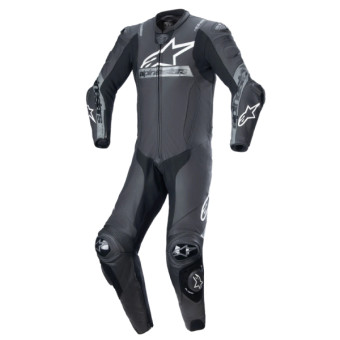 Motorrad-Lederkombi Alpinestars Missile V2 Ward 1PC Black Metallic Grey