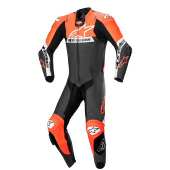 Motorrad-Lederkombi Alpinestars Missile V2 Ward 1PC Black Red Fluo White
