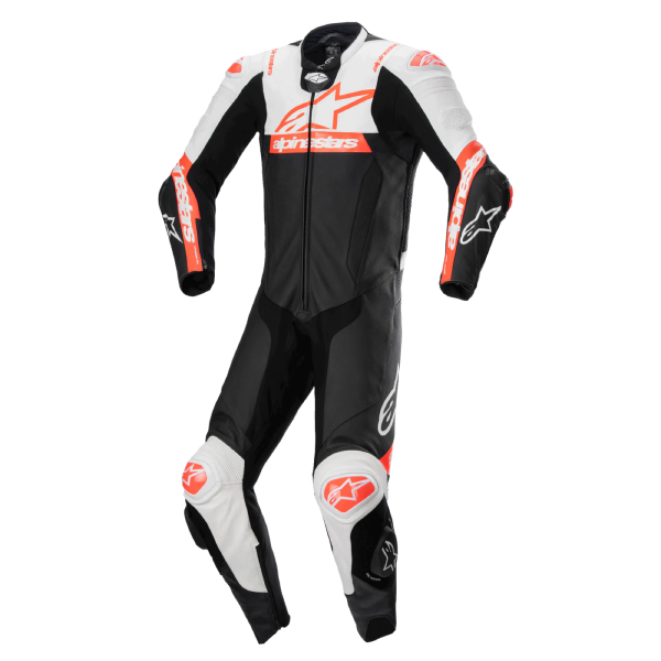 Motorrad-Lederkombi Alpinestars Missile V2 Ward 1PC Black White Red Fluo Motorrad-Lederkombi Alpinestars Missile V2 Ward 1PC Black White Red Fluo