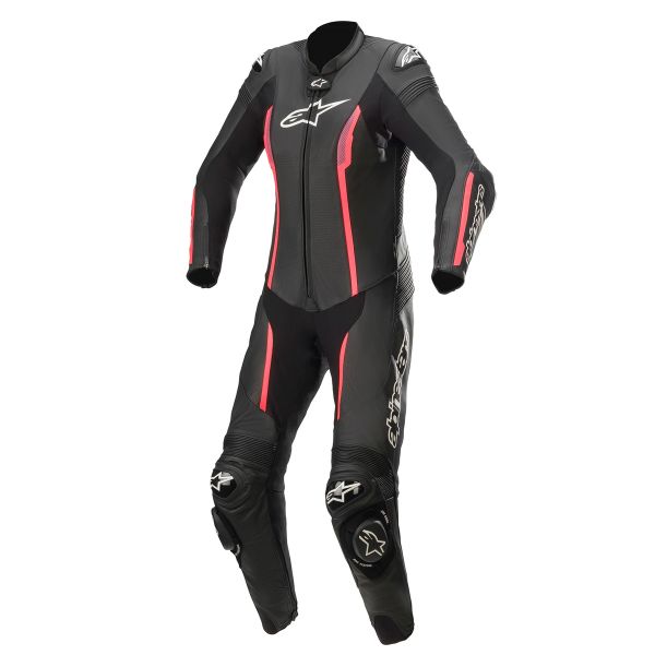 Motorrad-Lederkombi Alpinestars Stella Missile V2 Suit 1PC Black Diva Pink Slate