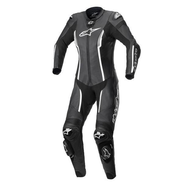 Motorrad-Lederkombi Alpinestars Stella Missile V2 Suit 1PC Black White