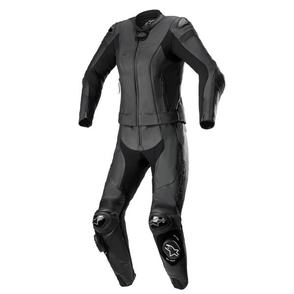 Motorrad-Lederkombi Alpinestars Stella Missile V2 Suit 2PC Black Black Motorrad-Lederkombi Alpinestars Stella Missile V2 Suit 2PC Black Black