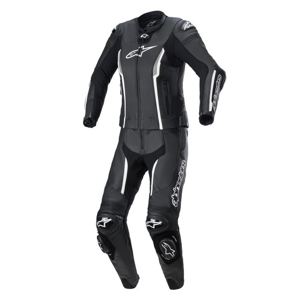 Motorrad-Lederkombi Alpinestars Stella Missile V2 Suit 2PC Black White Motorrad-Lederkombi Alpinestars Stella Missile V2 Suit 2PC Black White