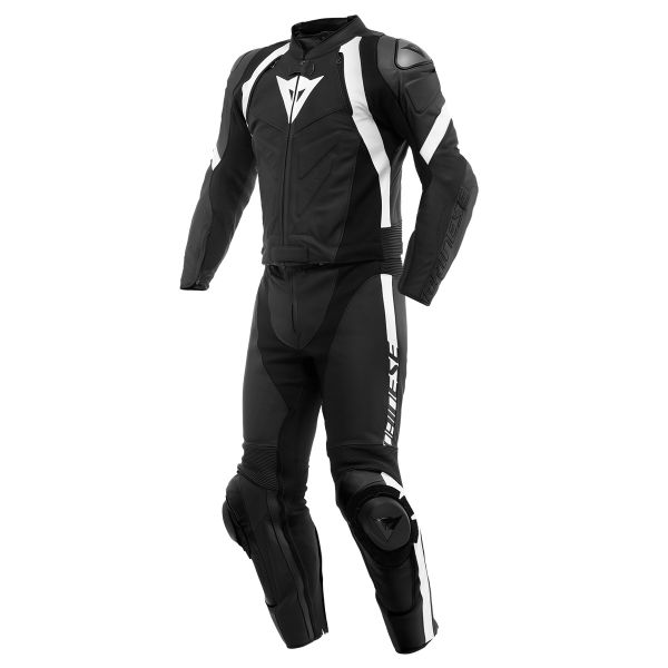 Motorrad-Lederkombi Dainese Avro 4 2 PC Black Matt White Motorrad-Lederkombi Dainese Avro 4 2 PC Black Matt White