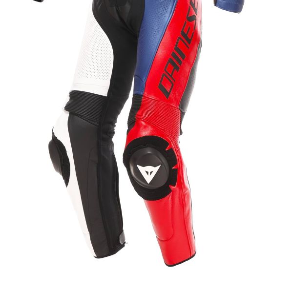 Dainese Demon Sprint 1PC Leather Black White Red Lava