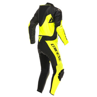 Dainese Demon Sprint 1PC Leather Black Yellow Fluo
