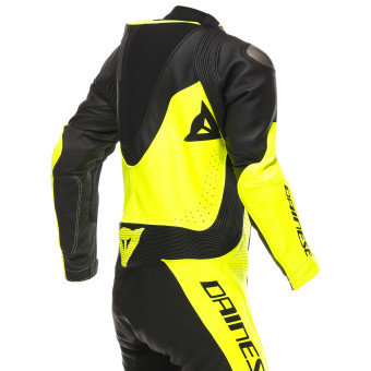 Dainese Demon Sprint 1PC Leather Black Yellow Fluo