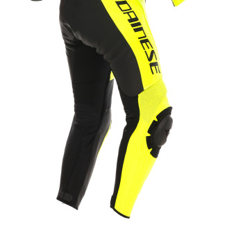 Dainese Demon Sprint 1PC Leather Black Yellow Fluo