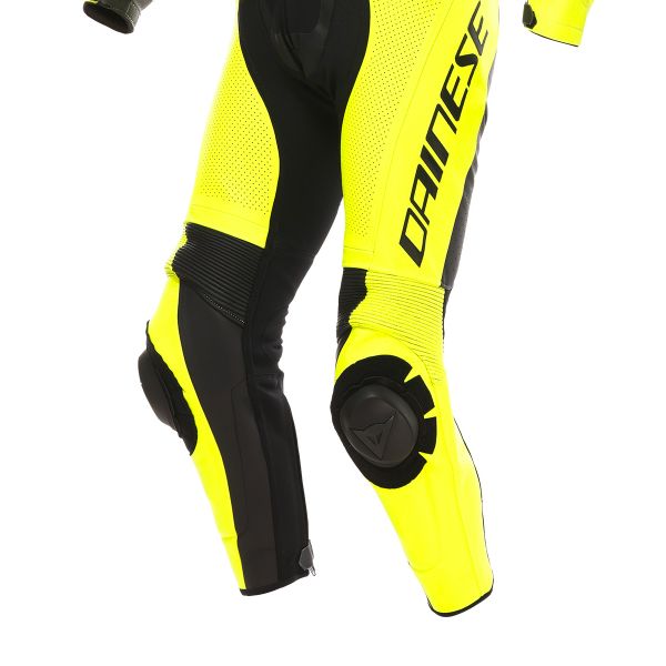 Dainese Demon Sprint 1PC Leather Black Yellow Fluo