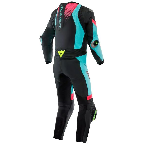 Dainese Laguna Seca 6 Perf 1PC Leather Black Water Fuxia