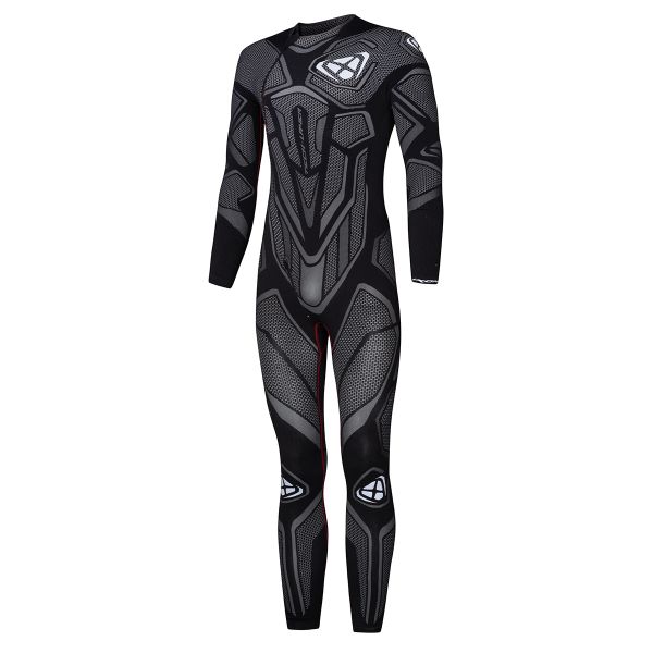 Motorrad-Lederkombi Ixon Underground Black Wihte