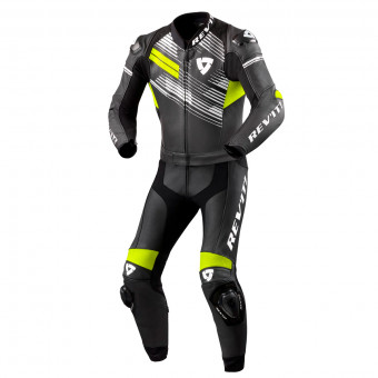 Motorrad-Lederkombi REV'IT Apex 2PC Black Neon Yellow
