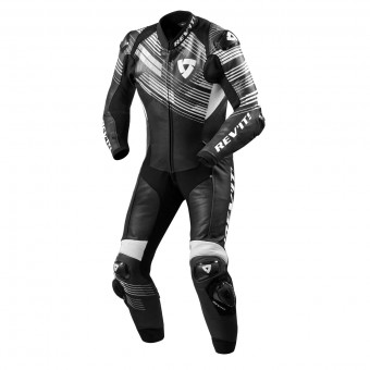 Motorrad-Lederkombi REV'IT Apex Black White