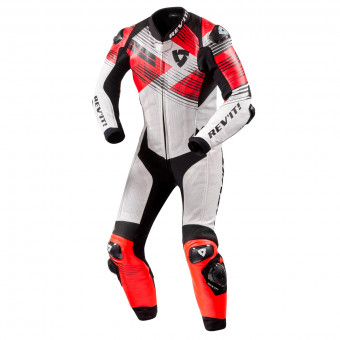 Motorrad-Lederkombi REV'IT Apex White Black