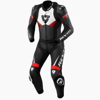 Motorrad-Lederkombi REV'IT Argon 2 Black Neon Red 2PC