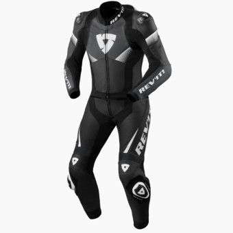 Motorrad-Lederkombi REV'IT Argon 2 Black White 2PC