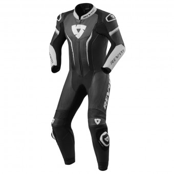 Motorrad-Lederkombi REV'IT Argon Black White