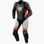 Motorrad-Lederkombi REV'IT Control Black Neon Red 1PC