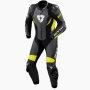 Motorrad-Lederkombi REV'IT Control Black Neon Yellow 1PC