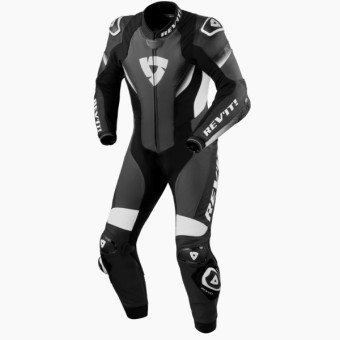 Motorrad-Lederkombi REV'IT Control Black White 1PC