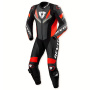 Motorrad-Lederkombi REV'IT One Piece Quantum 3 Anthracite Neon Red