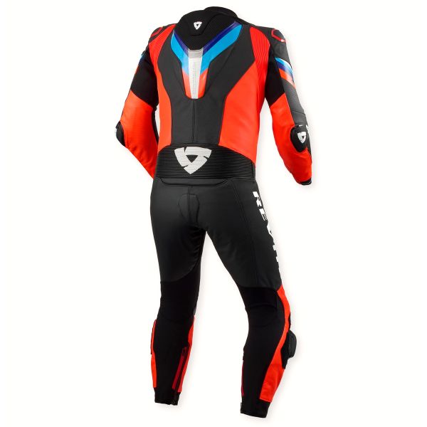 REV'IT One Piece Quantum 3 Neon Red Black