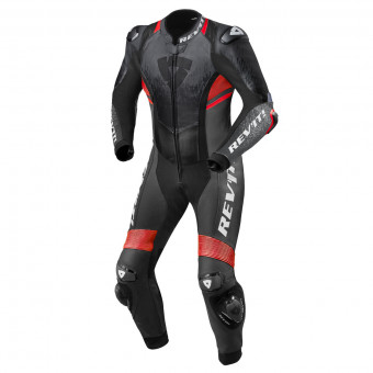 Motorrad-Lederkombi REV'IT Quantum 2 Charcoal Grey Neon Red