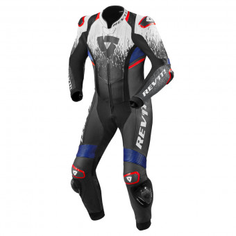 Motorrad-Lederkombi REV'IT Quantum 2 White Blue