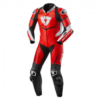 Motorrad-Lederkombi REV'IT Scorpio Red White