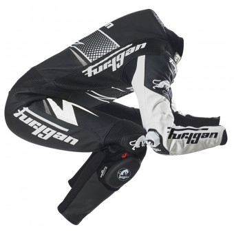 Furygan Full Ride Black White Silver