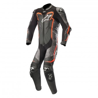 Motorrad-Lederkombi Alpinestars GP Plus V2 Camo Black Red Fluo