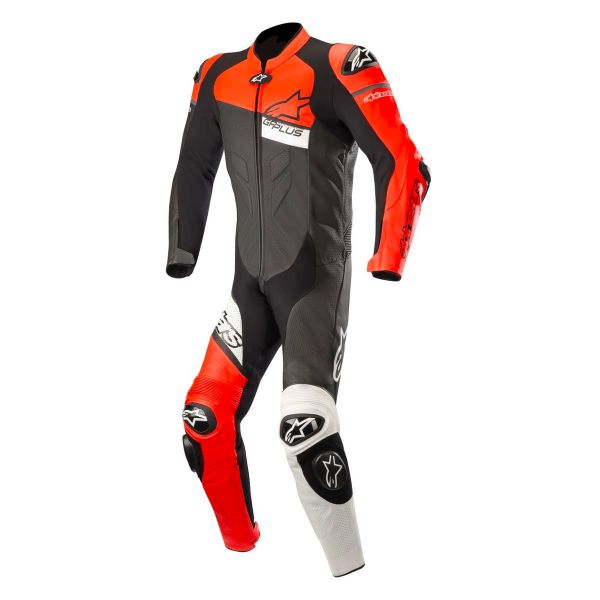 Motorrad-Lederkombi Alpinestars GP Plus V2 Venom Black Red Fluo White