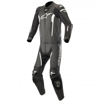Motorrad-Lederkombi Alpinestars Missile 2PC Compatible Tech-Air Black White