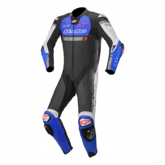Motorrad-Lederkombi Alpinestars Missile Ignition Tech-Air Black Electric Blue