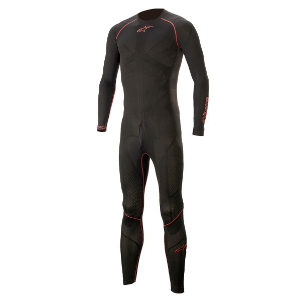 Motorrad-Lederkombi Alpinestars Ride Tech Lite 1 PC Undersuit Black Red Motorrad-Lederkombi Alpinestars Ride Tech Lite 1 PC Undersuit Black Red