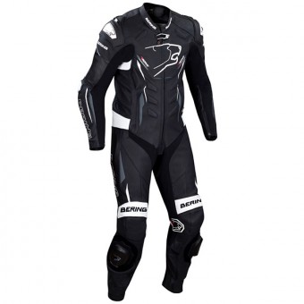 Motorrad-Lederkombi Bering Ultimat-R Black Blue White Grey